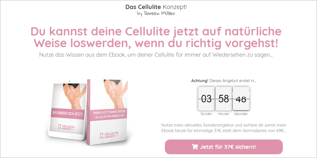 Cellulite-Konzept-Screenshot